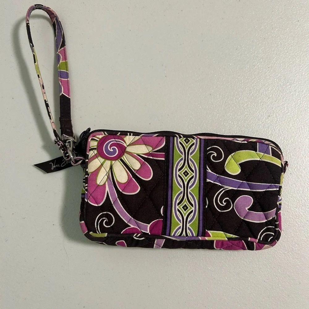 Vera Bradley Purple Punch Wristlet Wallet